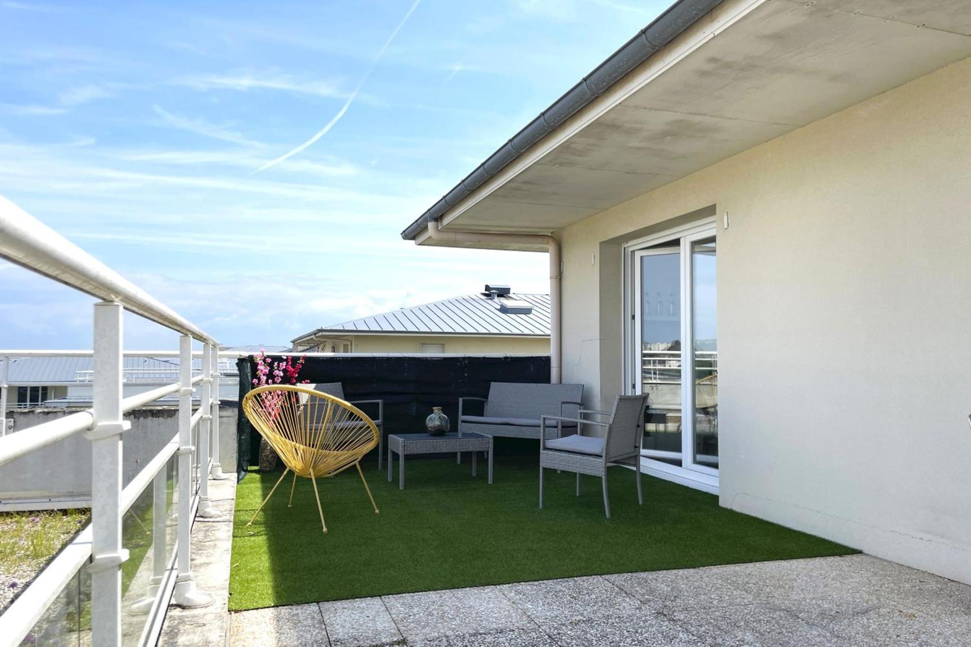 Le Rooftop - Terrasse - Parking - Piscine Caen Ngoại thất bức ảnh